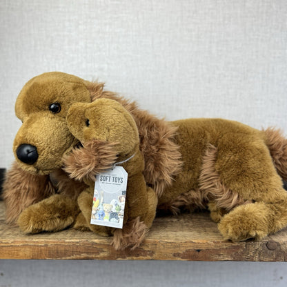 E&J Classic Prima Collection Mum & Baby Cocker Spaniel Large Size Pristine