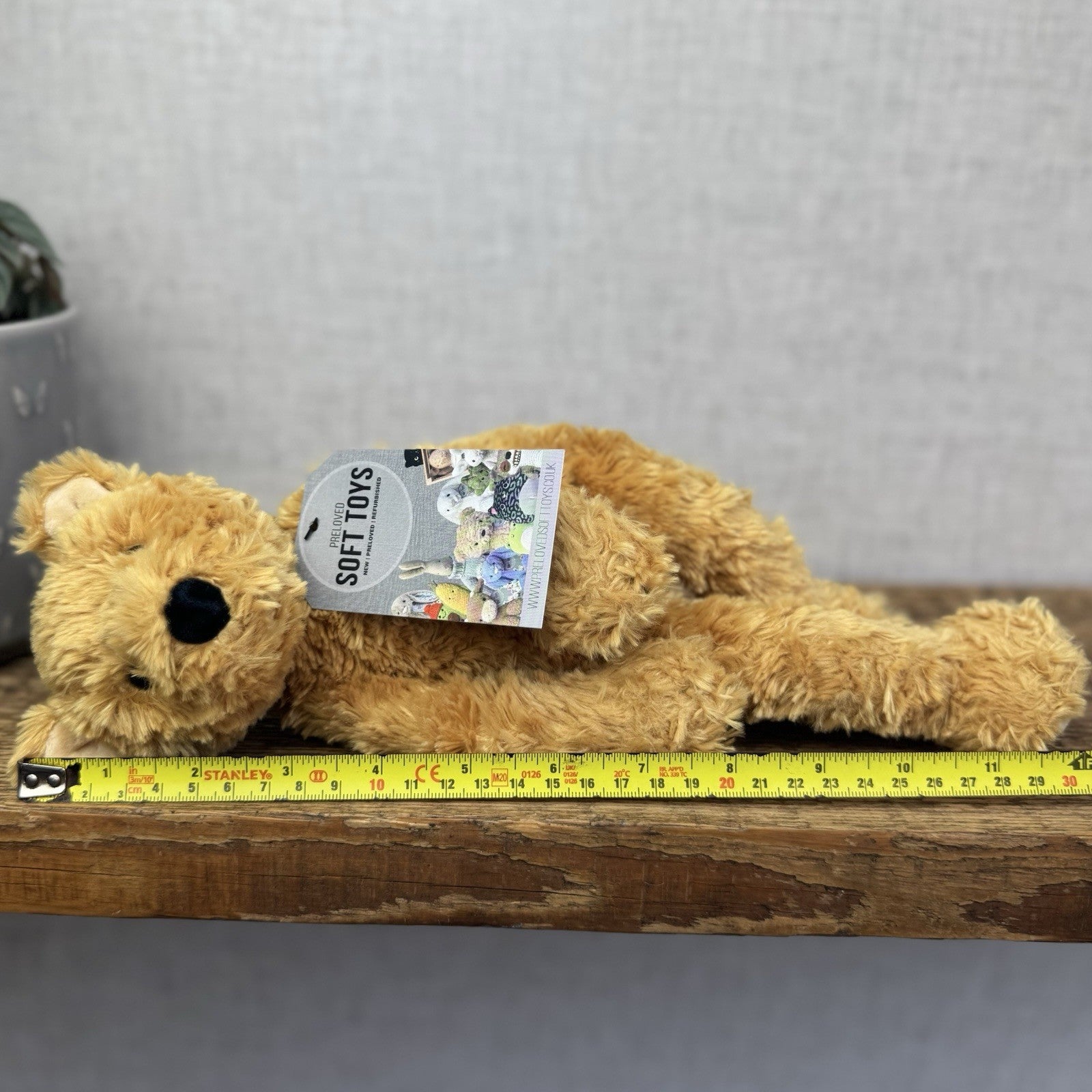 Jellycat Small Pickles Bear - Vintage Jellycat Golden Bear New Without Tags 12"