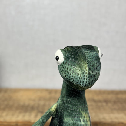 Jellycat Gary Gecko - Medium Green Soft Beanie Lizard Reptile Retired Rare 12"