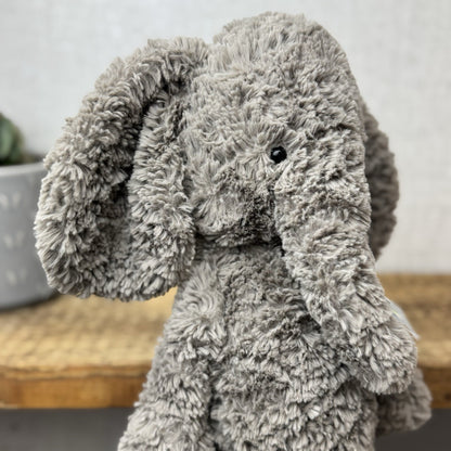 Jellycat Medium Mumble Elephant - Medium Dark Grey Jellycat Elephant 14"