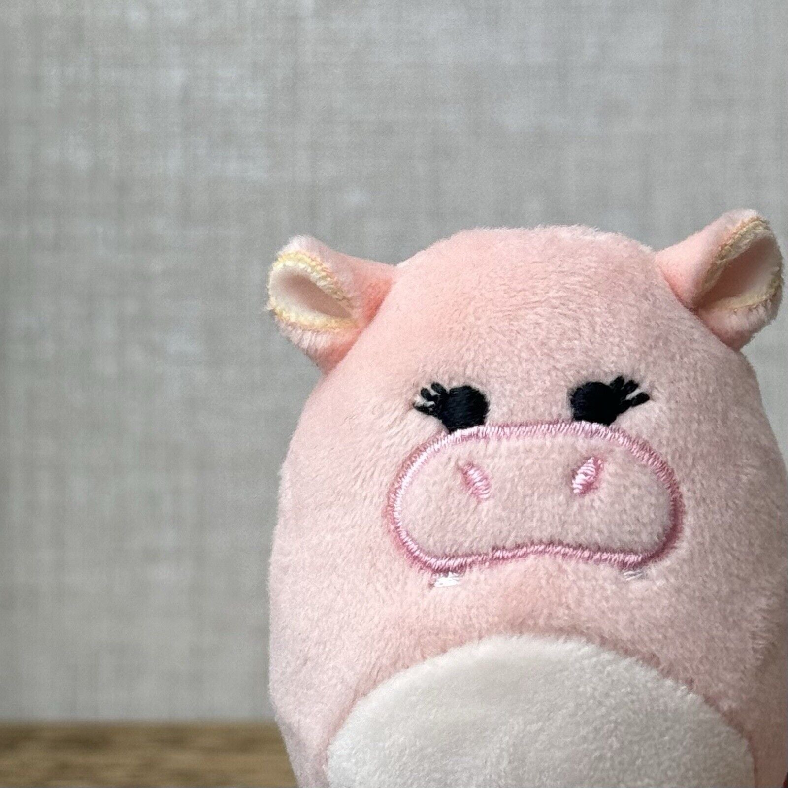 Squishmallow Squishville - Ridelle Pink Tiny Hippo - Pink Squishville 2"