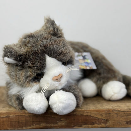 TY Classic Cat - O‘’malley The Cat Tortoise Brown/grey Mix Beanie Kitten Rare