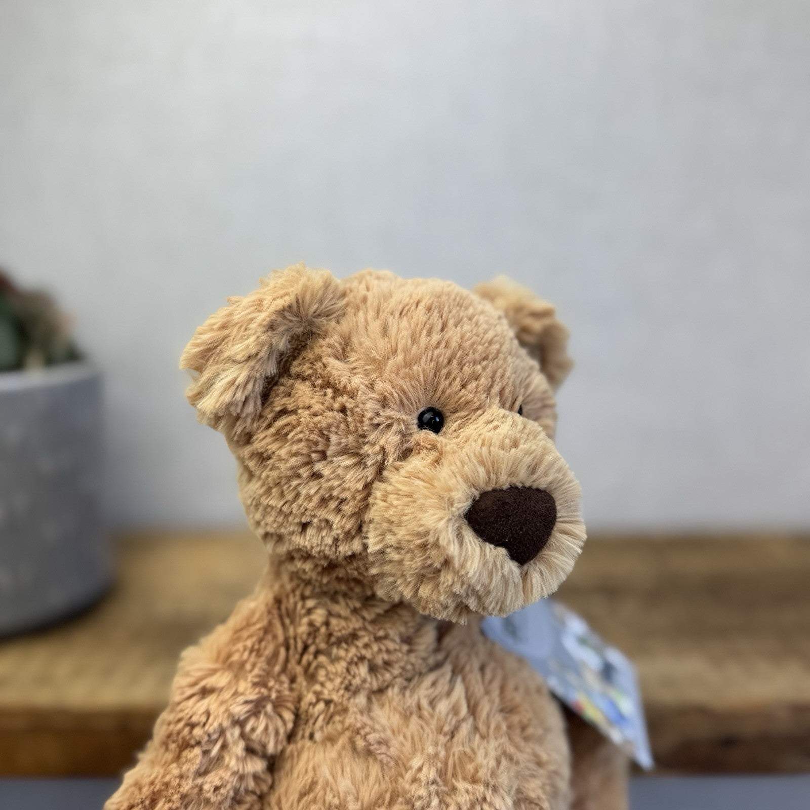 Jellycat Medium Skiffles Bear - Big Foot Jellycat Vintage Rare Beanie Bear 14"