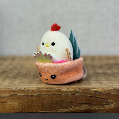 Squishmallow Squishville - Little Plant Shop Chicken Play Set With Cactus