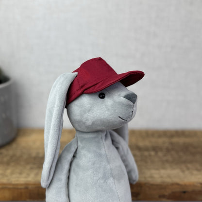 Jellycat Hip Hop Bunny - Grey Bunny Baseball Cap Rare Retired New With Tags