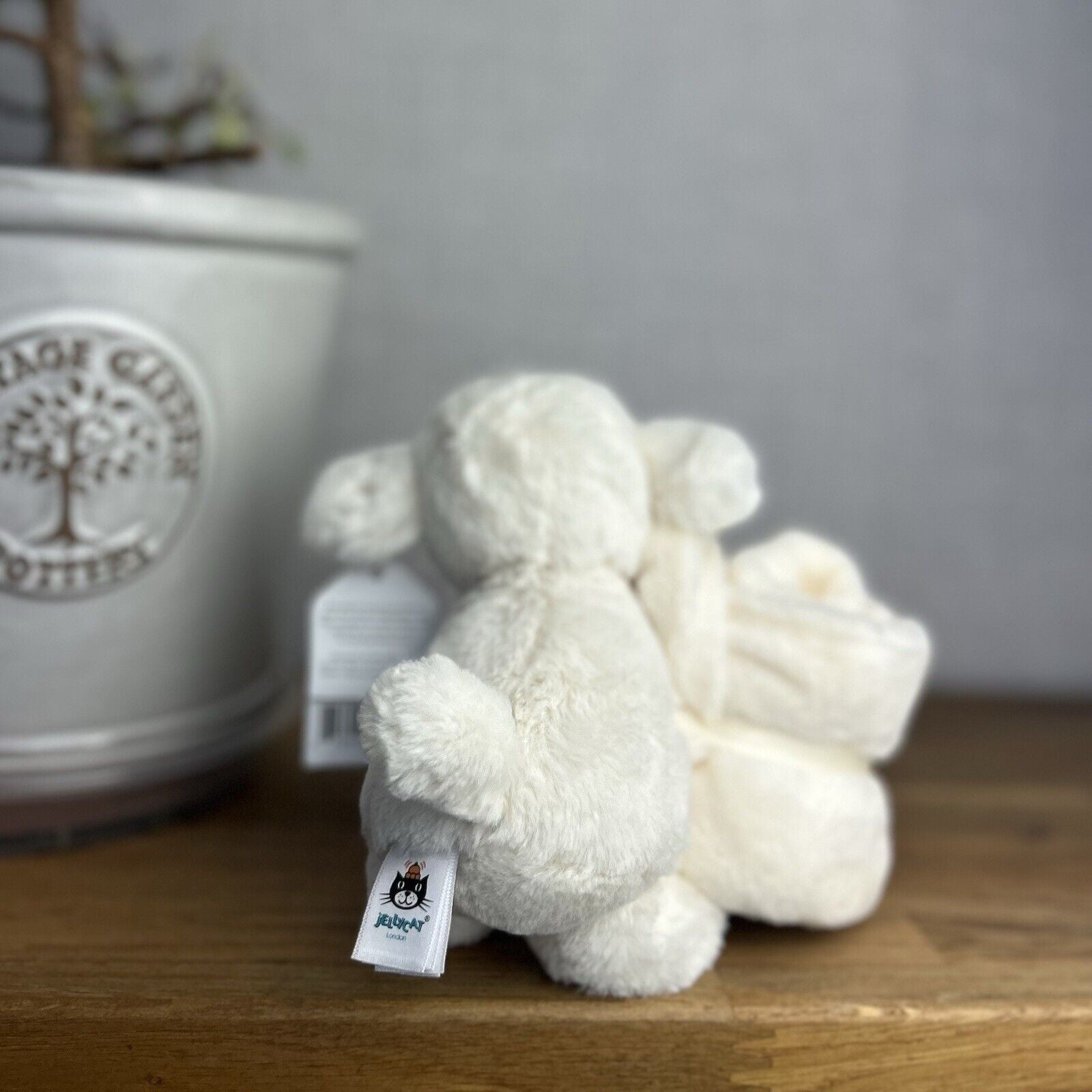 Jellycat Bashful Lamb Soother - Sheep Lamb Cream Soother - Comfort Blanket New