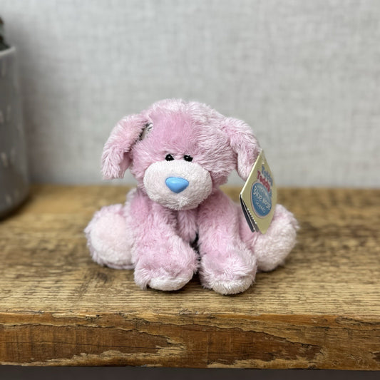 Blue Nose Friends - Tatty Puppy - Pink Fluffy Puppy Retired New With Tags 5"