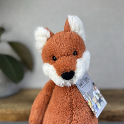 Jellycat Medium Bashful Fox Cub - Orange Fox Beanie Plush Retired 12” (#2)