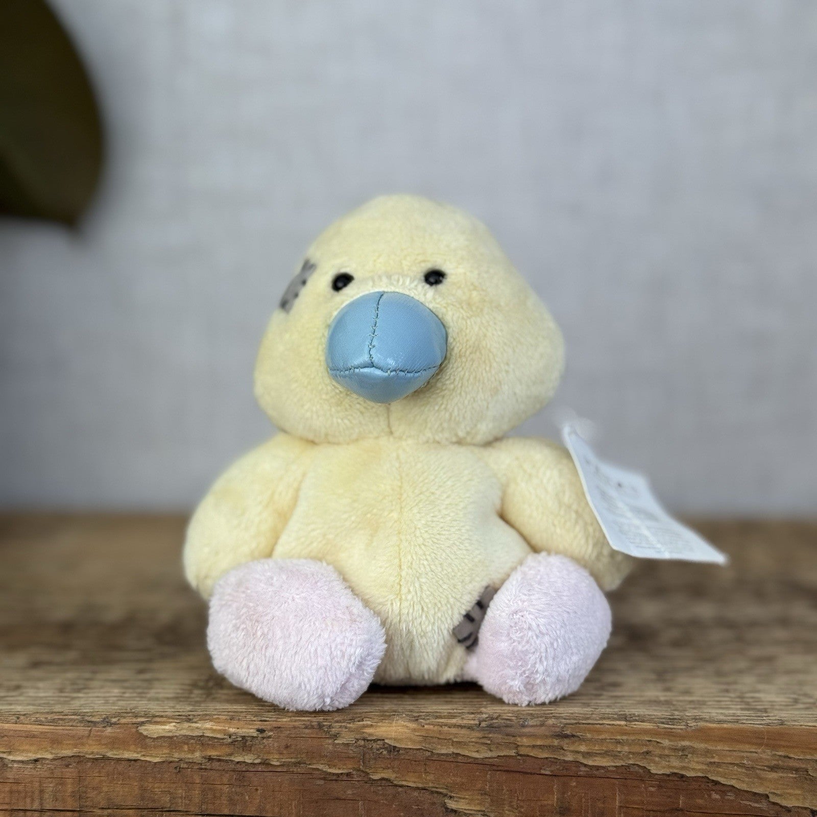 Tatty Teddy - Tiny Beanie Diva Canary Partial Tag New - Small Duckling Plush Toy