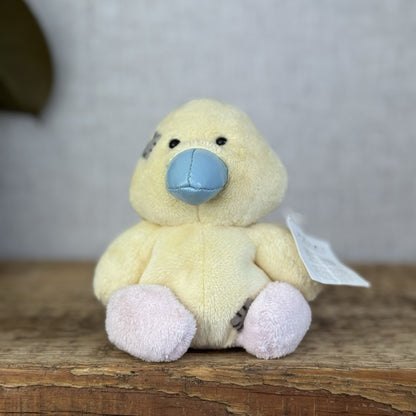 Tatty Teddy - Tiny Beanie Diva Canary Partial Tag New - Small Duckling Plush Toy