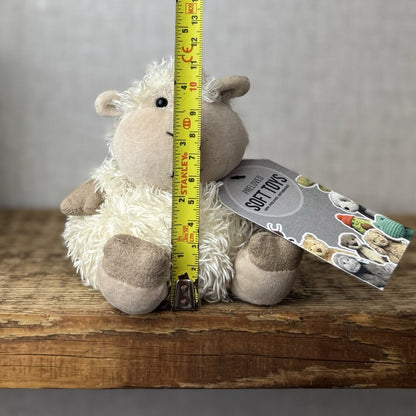 Jellycat Pudding Lamb Sheep - Small Fluffy Lamb Soft Toy Plush Beanie 5”