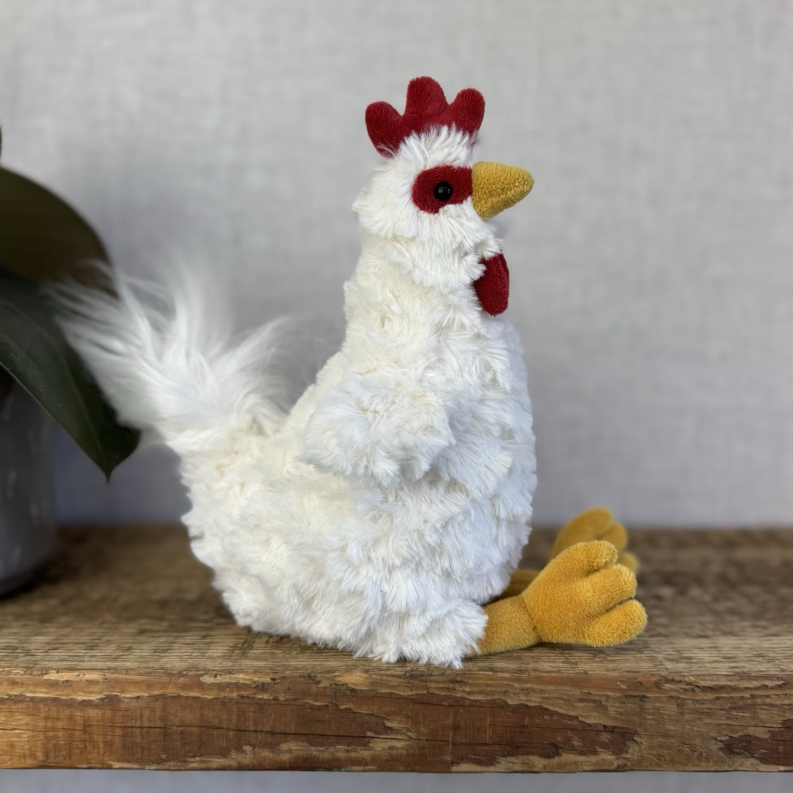Jellycat Bessie Chicken - Small White Beanie Chicken Soft Toy Retired Rare 10”
