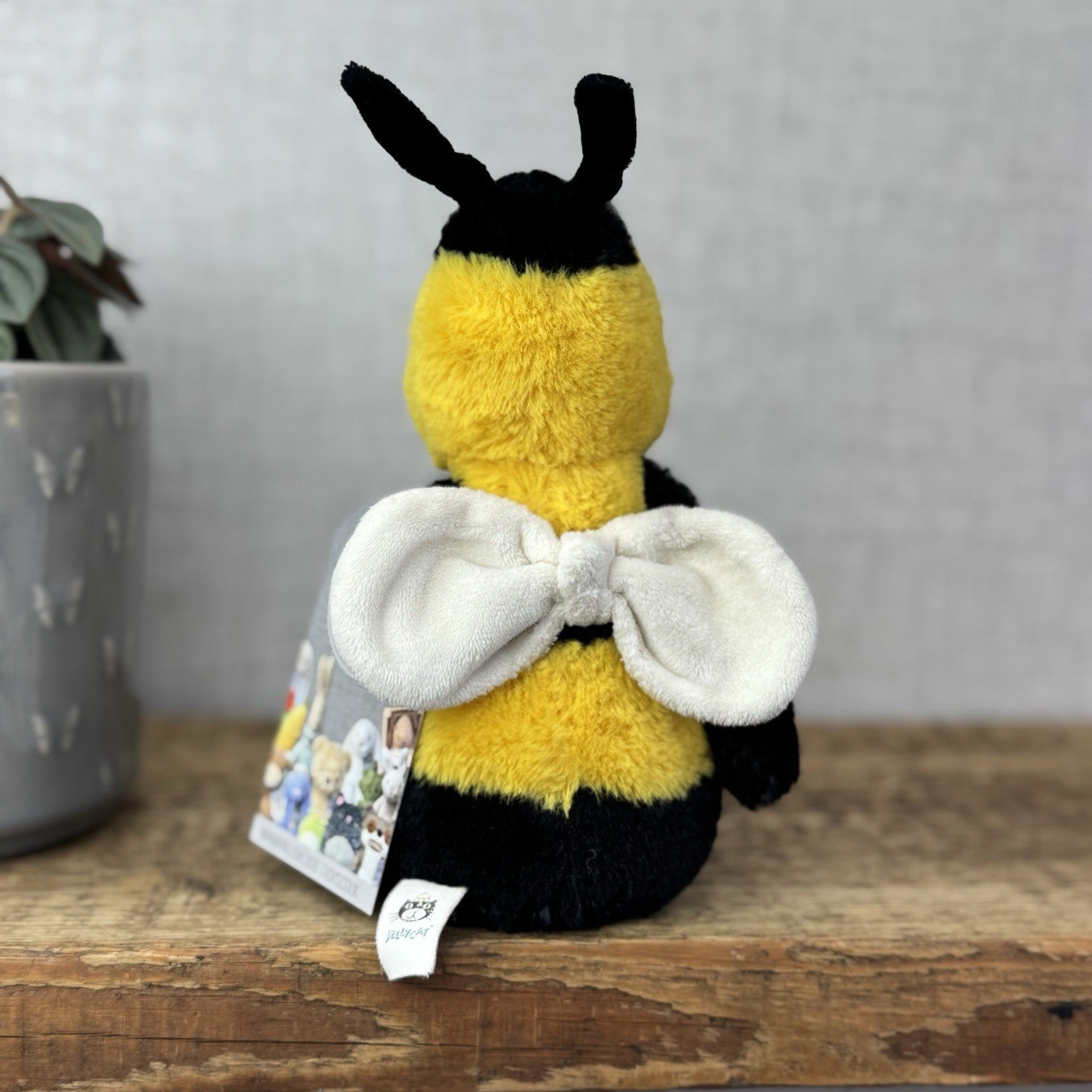 Jellycat Small Bashful Bee - First Edition Fluffy Antennae & Wings Small 8"