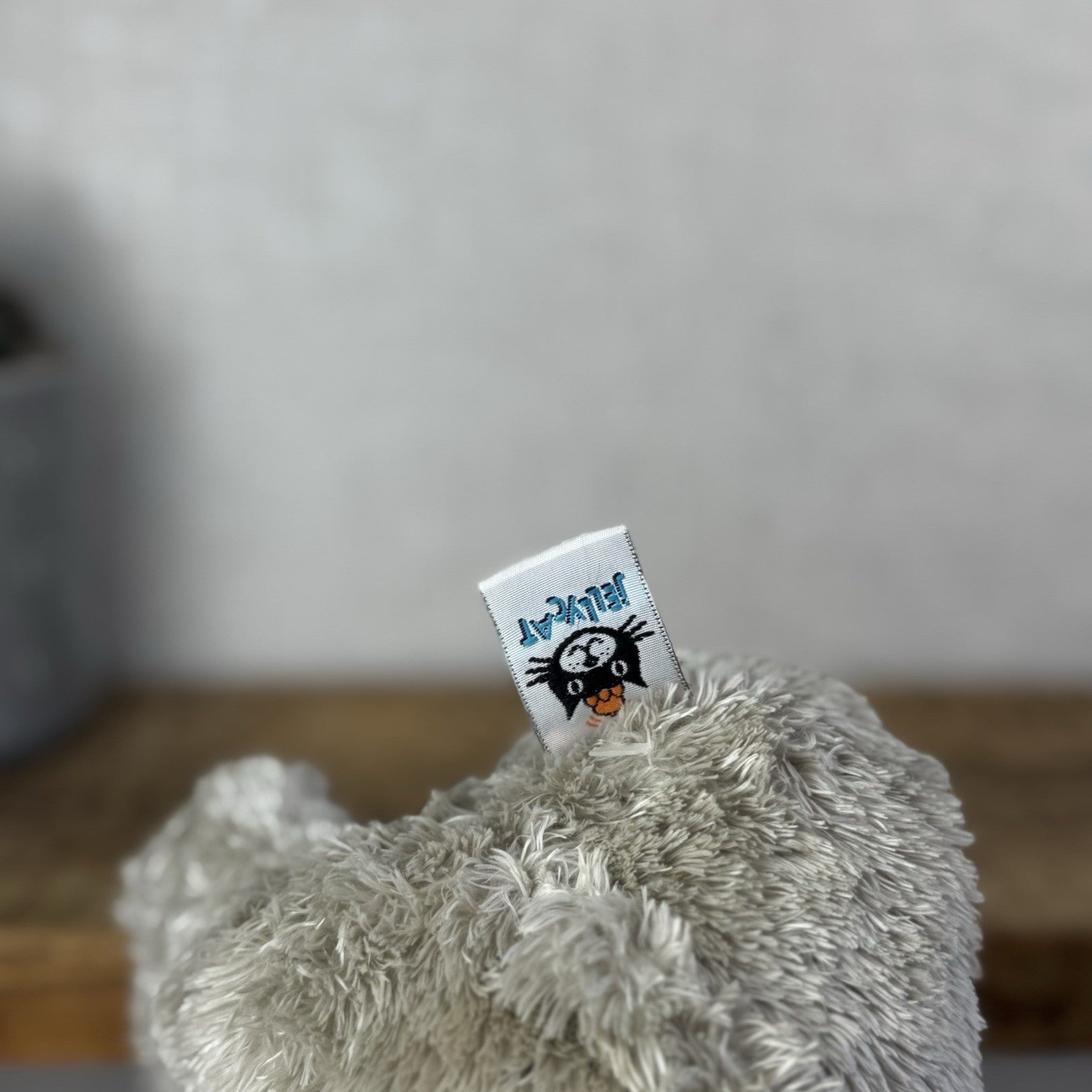 Jellycat  Tumbler Mous - Grey Scruffy Bunglie Style Mouse Beanie Plush 11” NWOT