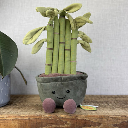 Jellycat Amuseable Potted Bamboo - Plant Soft Toy Display Plush Teddy 12"