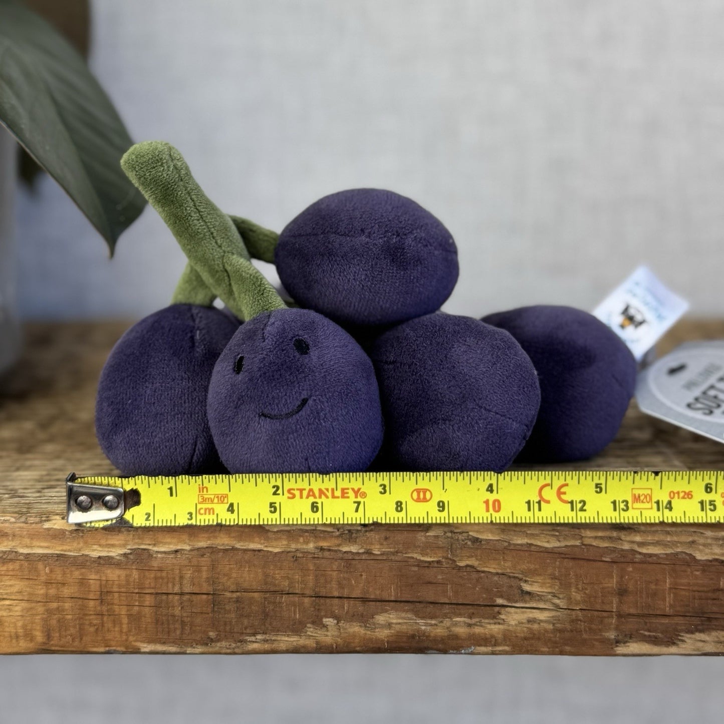 Jellycat Fabulous Fruit Grapes - Soft Toy Grapes Beanie Food Play One Size 6”