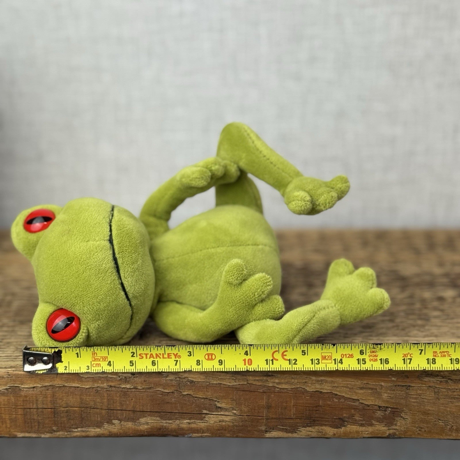 Jellycat Tad Tree Frog - Retired Velour Big Red Eye Beanie Mini Size With Tag 6”