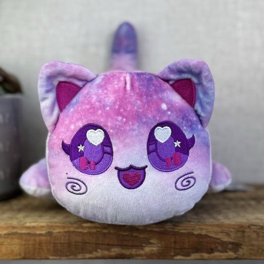 Aphmau MeeMeows Large - Celestial Pink Galaxy Cat RARE Mystery 2024 11"