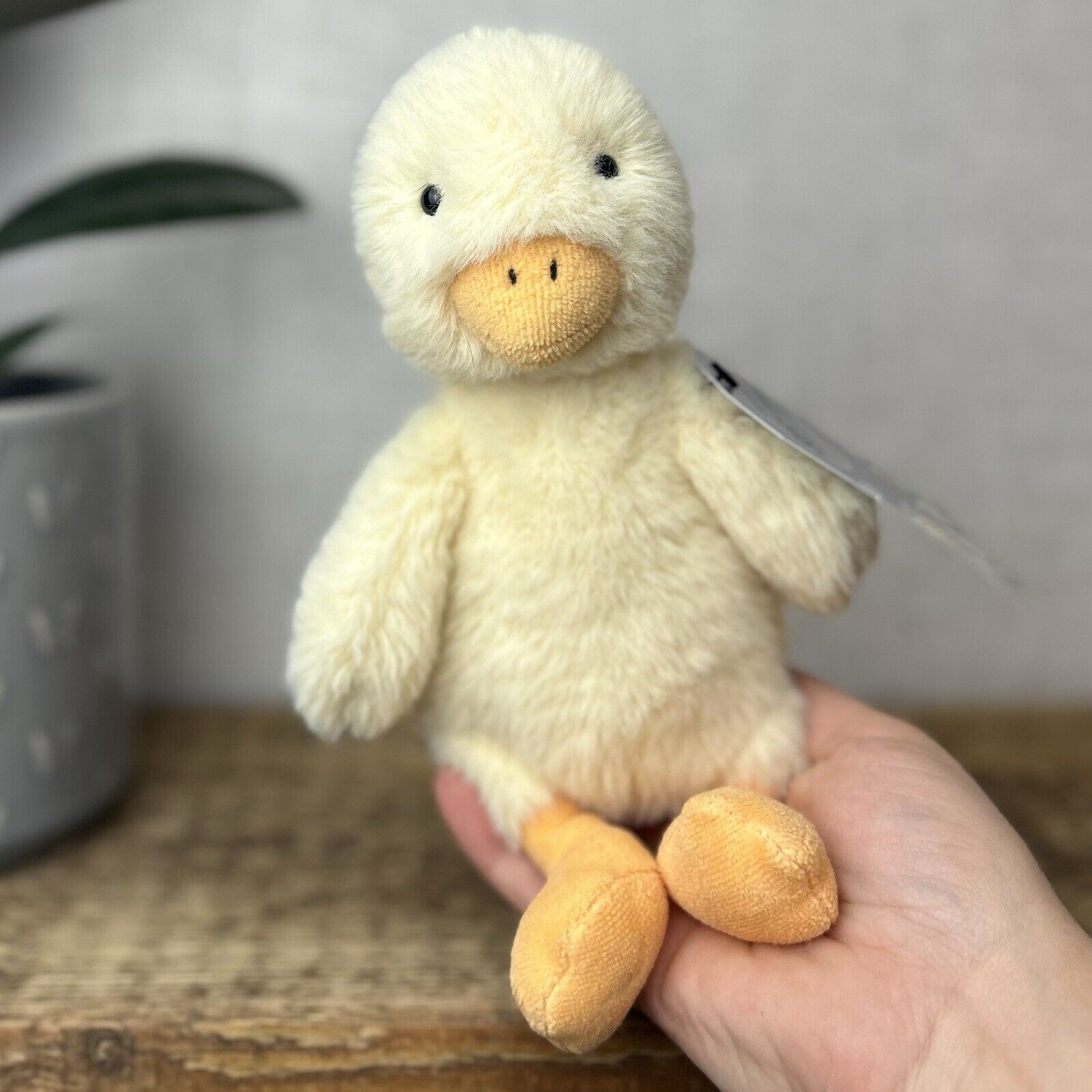 Jellycat Nibbles Chick - Small Fluffy Chick Soft Toy - Duckling Duck Jellycat 9"