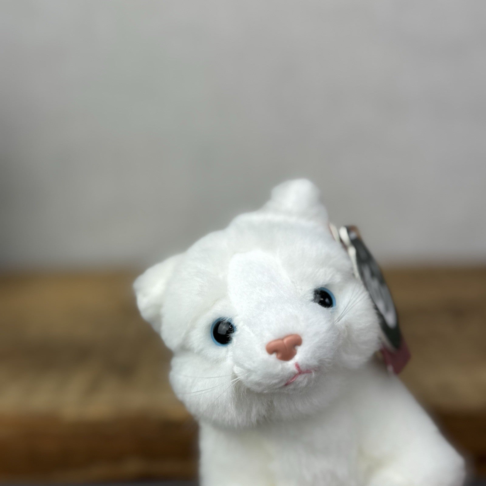 Living Nature Soft Toy Kitten Pair - Mini Grey Kitten & White Kitten 5"