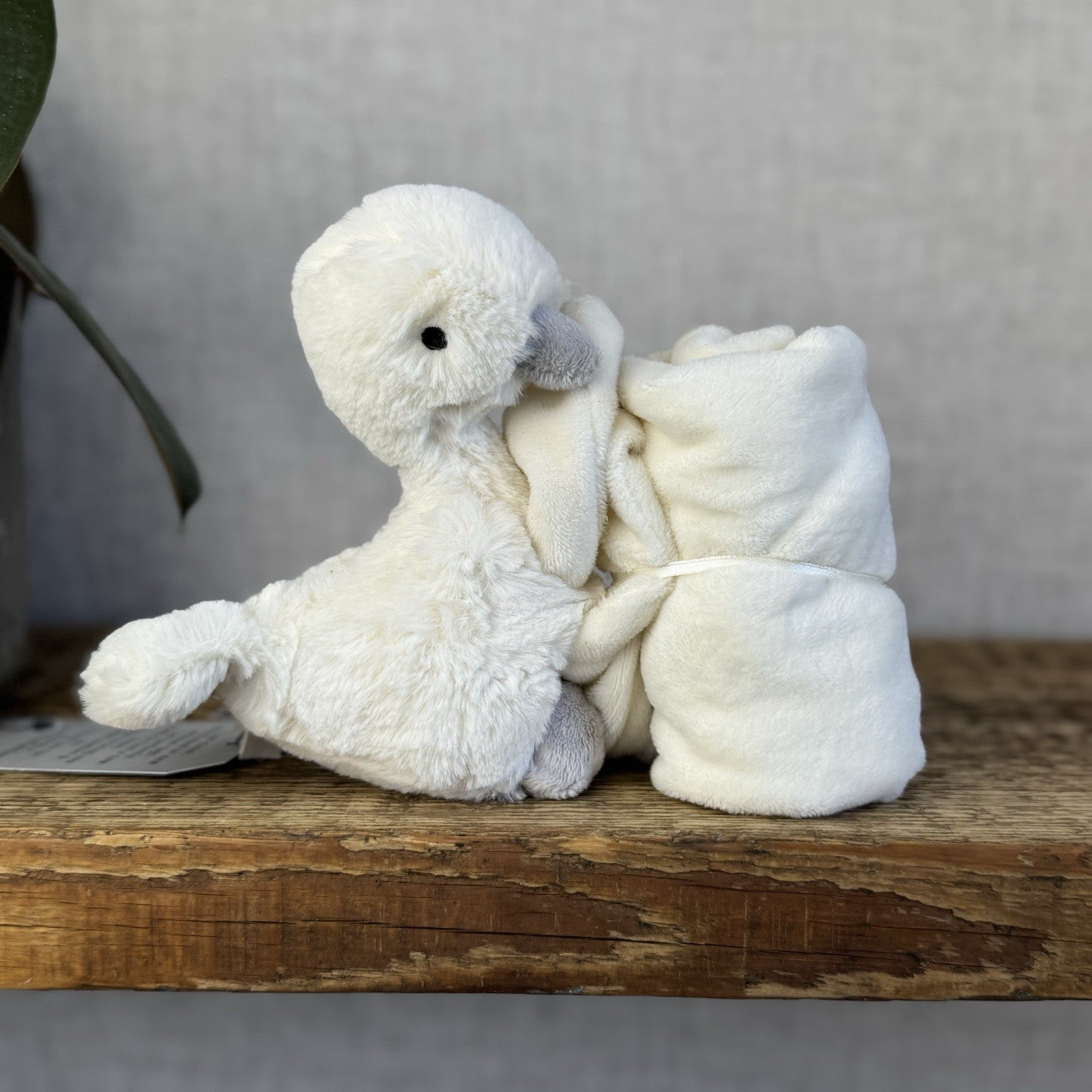 Jellycat Syllabub Swan Soother - Cream/shite Swan Comfort Blanket Snuggle NWOT