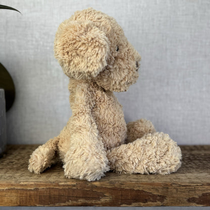 Jellycat Medium Mumble Dog - Iggle Squiggle Medium Textured Honey Puppy 12”