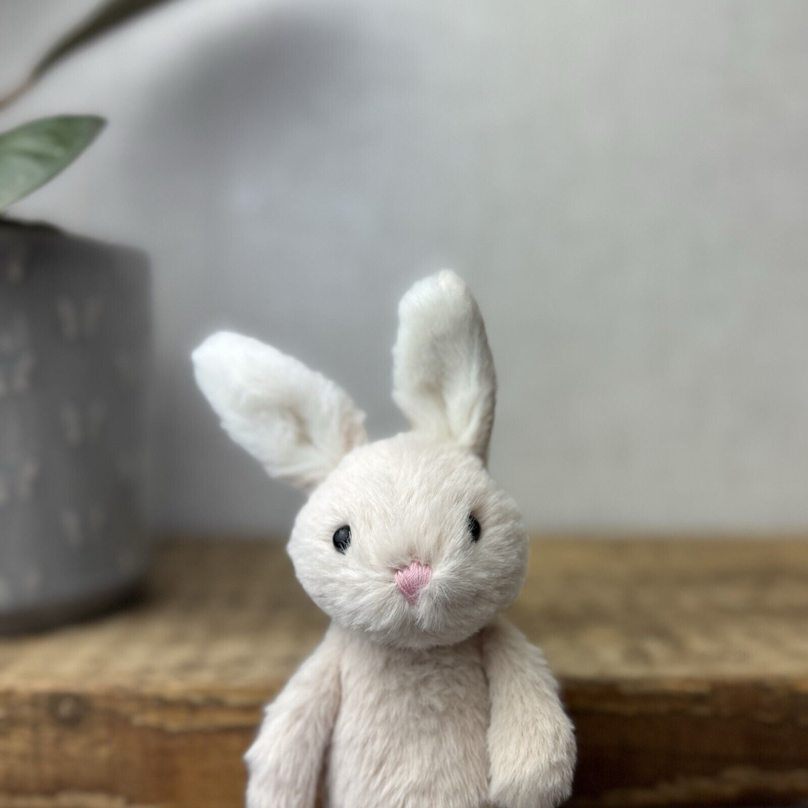 Jellycat Oatmeal Fluffy Bunny - Mini Bunny - Tiny Fluffy Bunny 5” Pocket Pal (2)