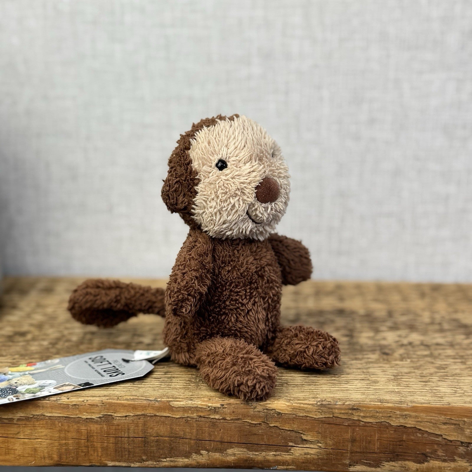 Jellycat Custom Made - Tiny Nugget Monkey (From soother) Mini Beanbag Monkey 5”