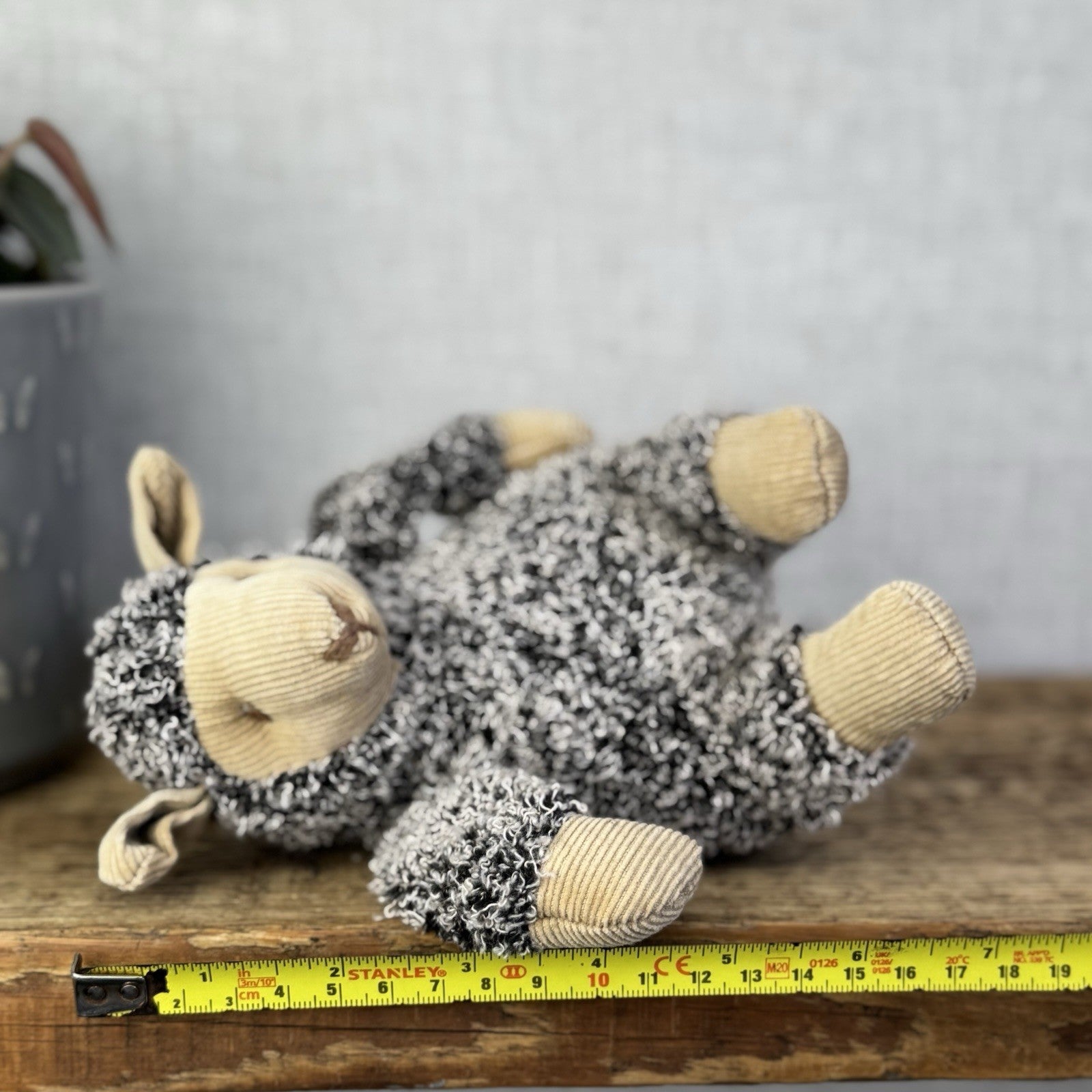 Russ Rolling Meadows - Chester Woolly Sheep Beanie Plush New Tags Grey Sheep 8"