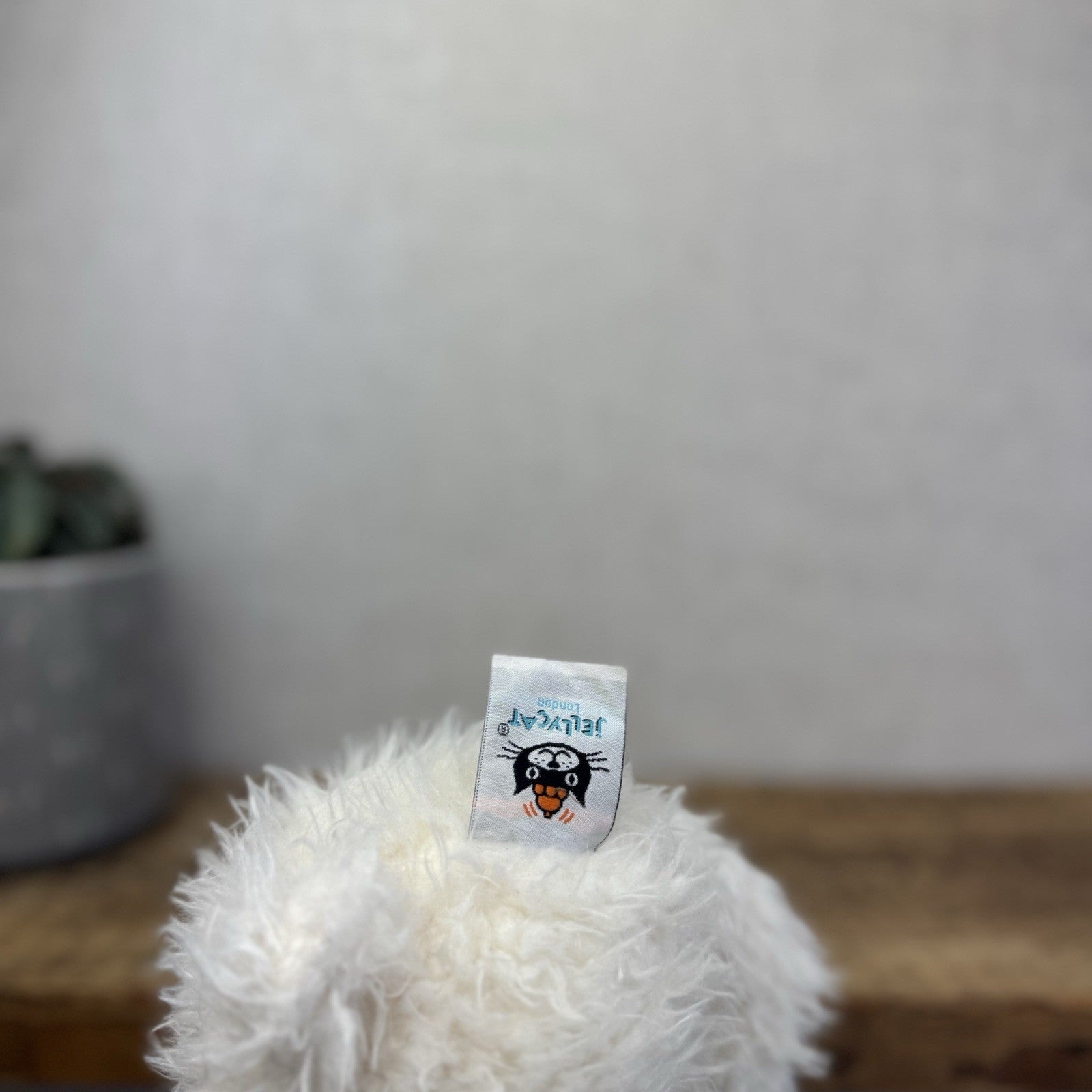 Jellycat Angora Blizzard Bear - Fluffy Medium White Bear Soft Toy Retired 12"