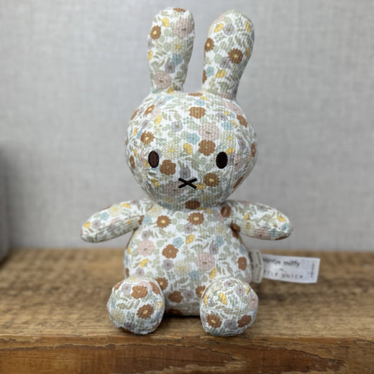 Nijntje Miffy X Little Dutch Collab Collectible Retired Beige Floral 9”