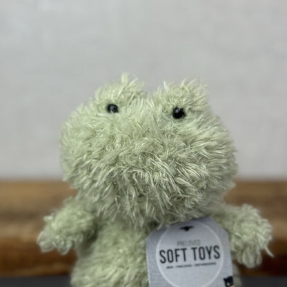 Jellycat Little Frog - Fluffy Little Frog - Light Gren Frog Plush Soft Toy Small