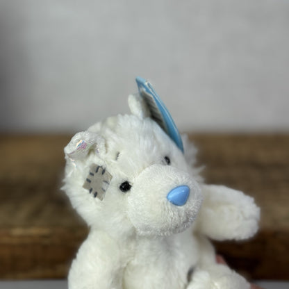 Blue Nose Friends Tinsel #123 - Small With Tags Fox White/Pink Beanie