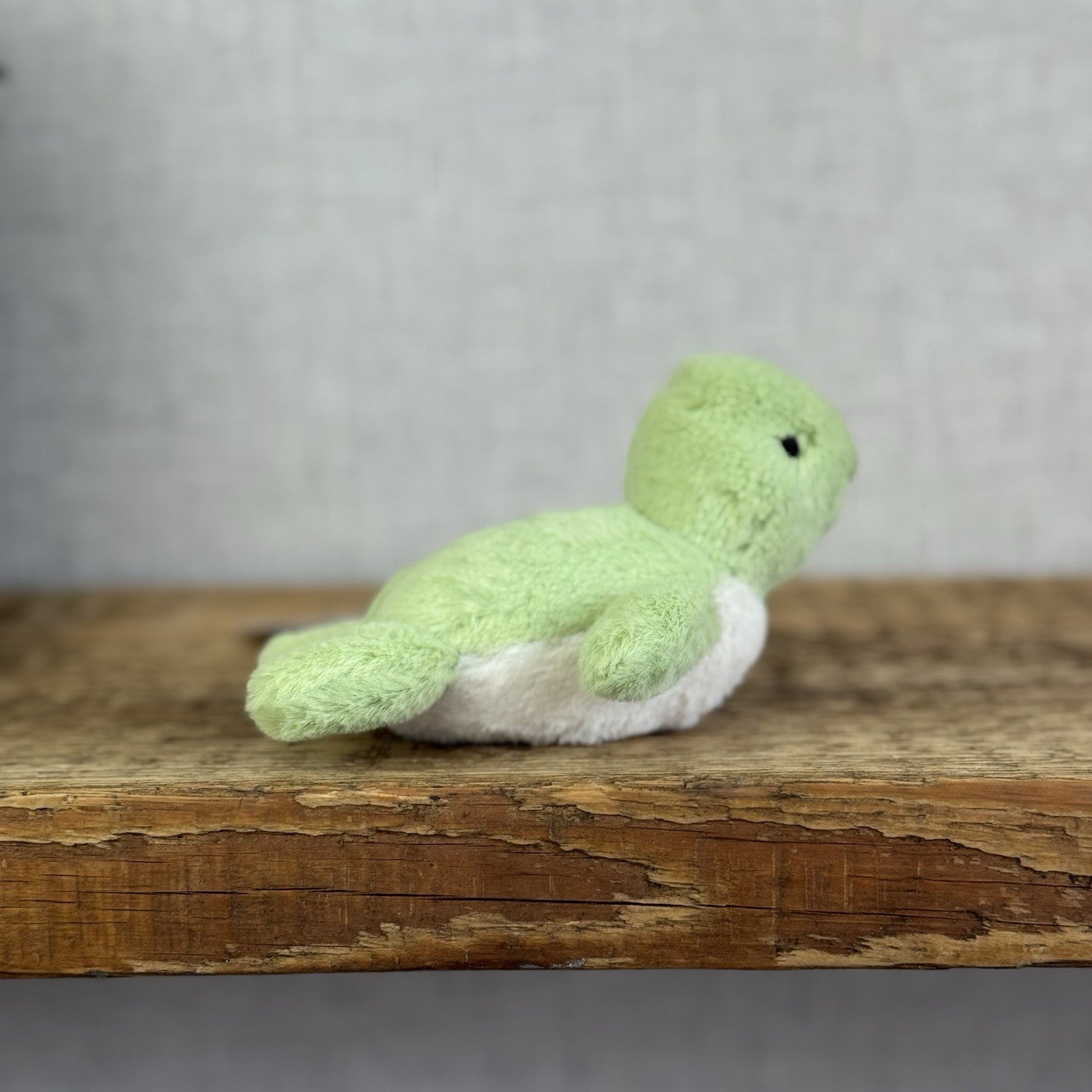Jellycat Fluffy Turtle - Small Green Sea Turtle Soft Toy Beanie Sea Creature 4"