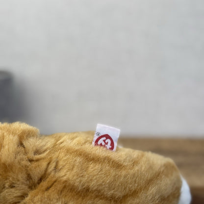 TY Classic Plush "Kitty" Orange Ginger Tabby Cat Beanie Large Seated Retired