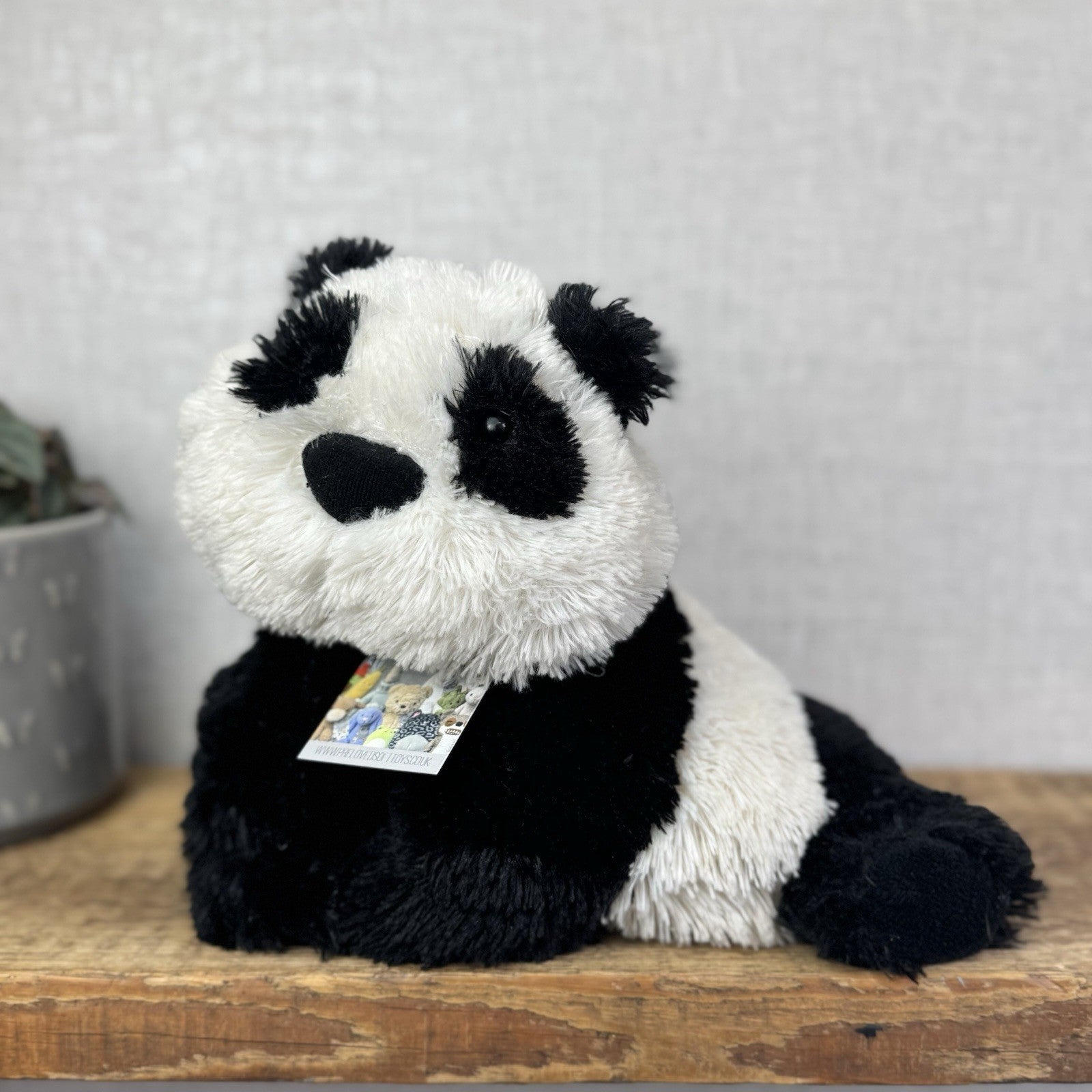 Jellycat Medium Truffles Panda Black White Soft Panda Cushion Vintage (#2)