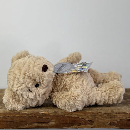 Jellycat Squishu Bear - Small Texture Bear Soft Toy Honey/Brown Retired Rare 10”