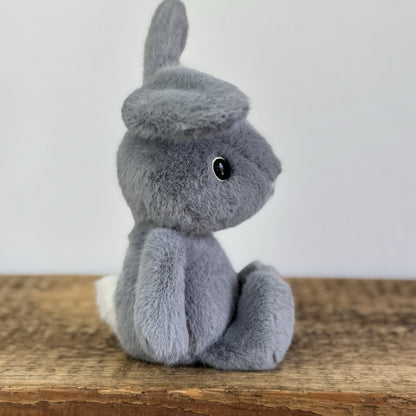 Jellycat Fuzzle Bunny Rabbit - Small Grey Fluffy Soft Toy Rare Retired Small 8"