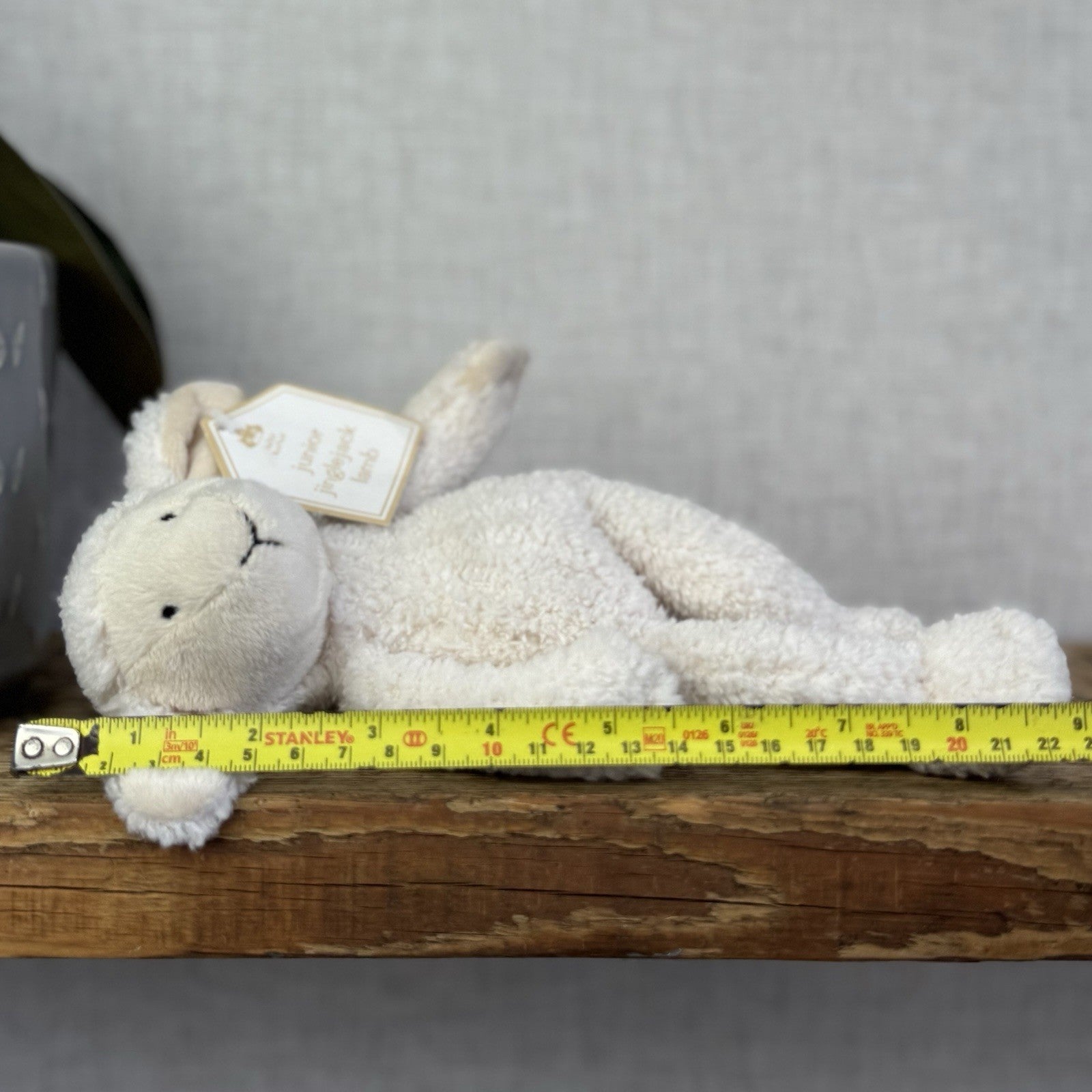 Jellycat Jellykitten Junior Jinglejack Lamb - Vintage Tiny Lamb (Slackajack) 9”