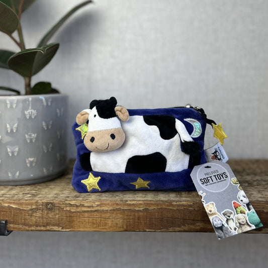 Jellycat Cow Jumped Over The Moon Purse - Jellycat Cow Purse - Small Zip Pouch