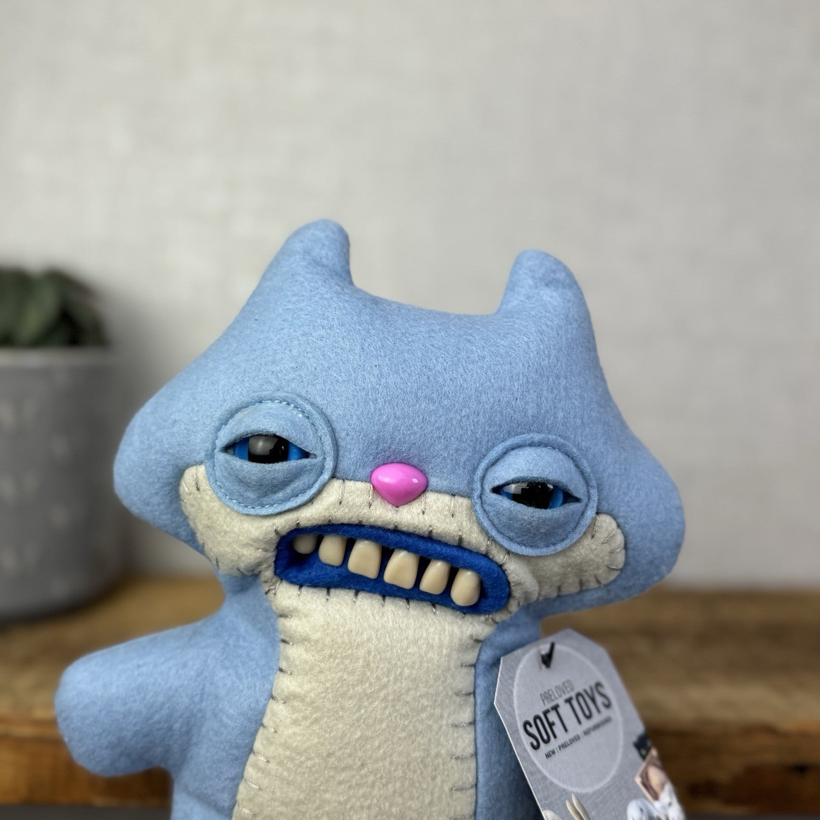 Fuggler Funny Ugly Monster Sketchy Squirrel Blue Pale Cute Ugly Monster Rare
