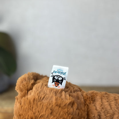 Jellycat Fuddlewuddle Monkey - Rust Brown Monkey Textured Beanie Soft Toy 9"