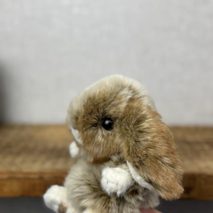 Barbara Bukowski Baby Graham Bunny Rabbit - Soft Toy Kanini Tiny Brown Mix Bunny