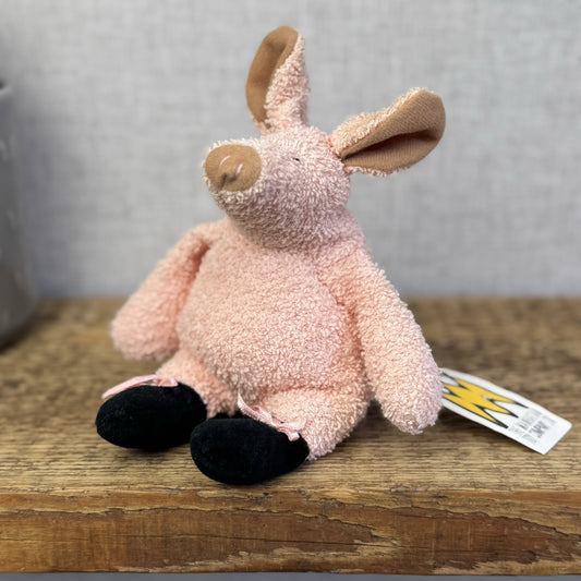 Manhattan Toy Company - Tip Toe Pig Vintage Soft Toy Beanie Piglet Ballet 7”