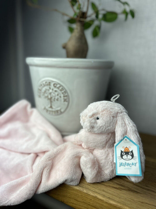 Jellycat Bashful Pink Bunny Soother - Pink Bunny Comfort Blanket - Baby Girl (2)