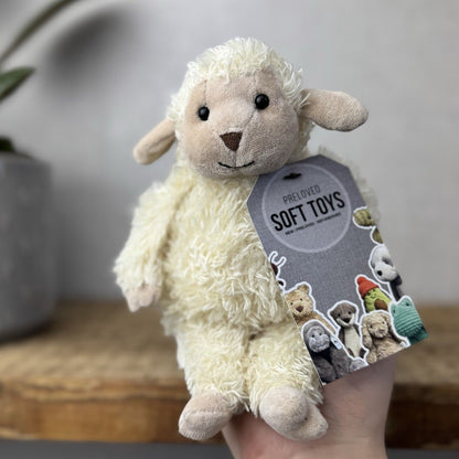 Jellycat Bunglie Tot Lamb / Sheep Small 7” - Beanie Lamb Plush Retired Rare NWOT