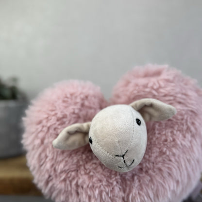 Jellycat Aimee Sheep Soft Toy - Pink Fluffy Lamb Plush Retired Soft Toy 9"