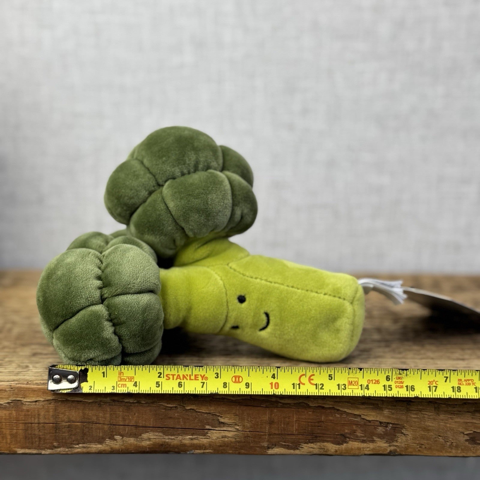 Jellycat Vivacious Broccoli - Soft Toy Food Play Vegetables Suede Beanie 8” (#2)