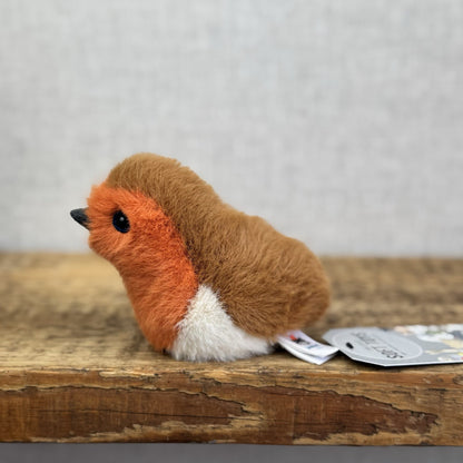 Jellycat Birdling Robin - Bird Pocket Pal Beanie Fluffy Bird Soft Toy Retired 4"