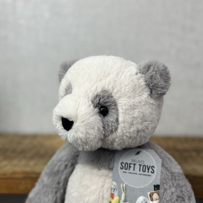 Jellycat Medium Buckley Panda - Snugglet Panda - Grey & White Panda (#2)
